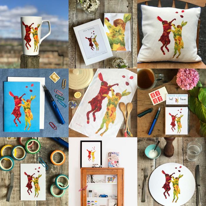 Leaf & Flower designs: A leaf cow, squirrels, kingfisher and more..